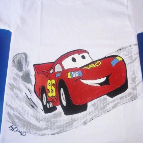 Μπλούζα παιδική ζωγραφισμένη,Cars