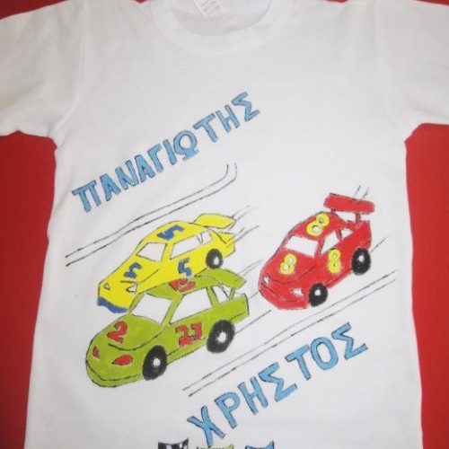 Μπλούζα παιδική ζωγραφισμένη,Cars