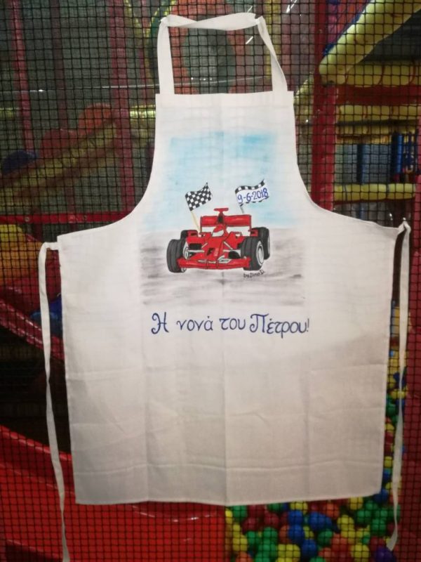 Ποδιά νονάς , βάφτισης ,Formula-1-Ferrari - Image 3